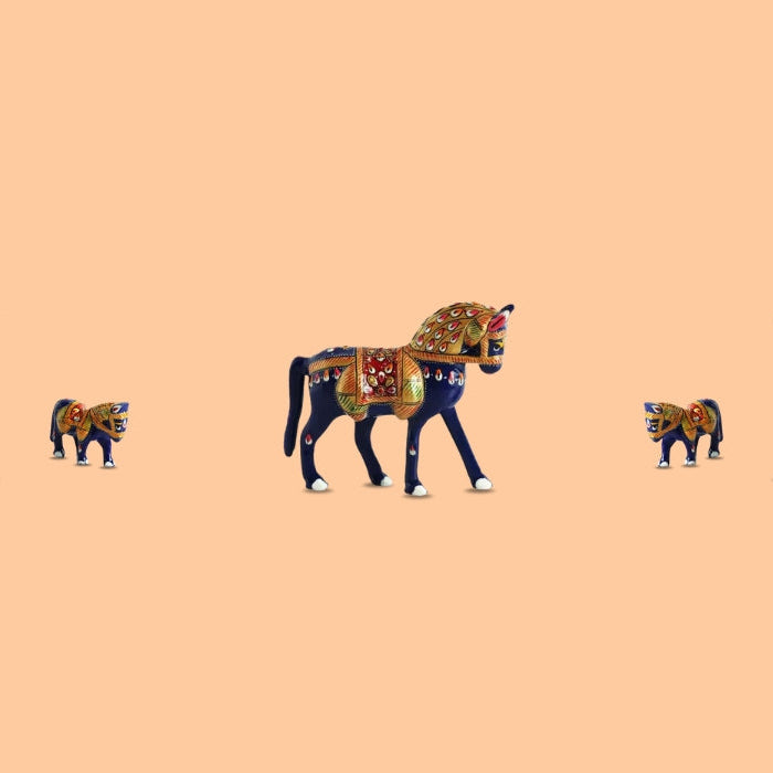 Meenakari Hand Painted  Horse