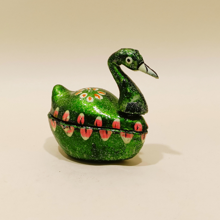 Handmade Decorative Fiber Swan for Temple Decor and Tika Presentation