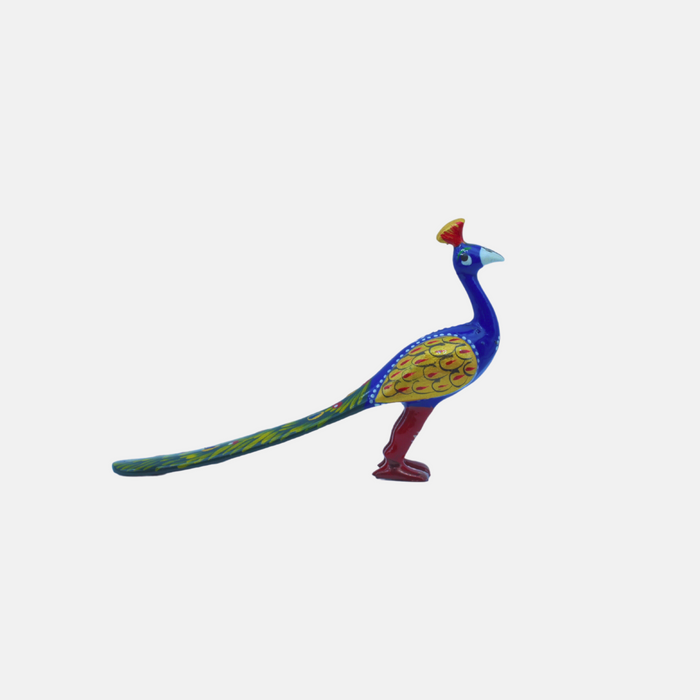 Metal Walking Peacock Figurine Online for Table Decor