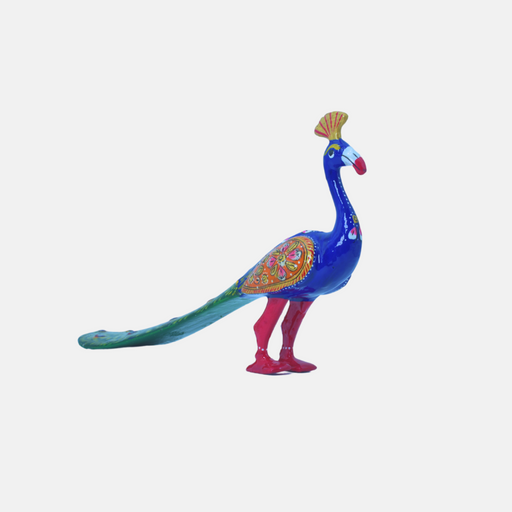 Handcrafted Metal Peacock Figurine Online for Table Decor