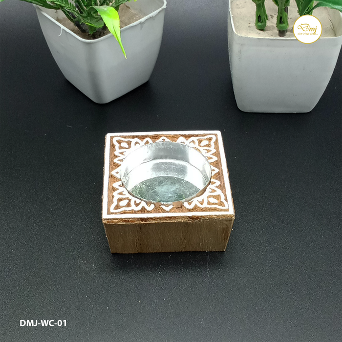 Buy Now Our Decorative Showpiece Wooden Candle Holder