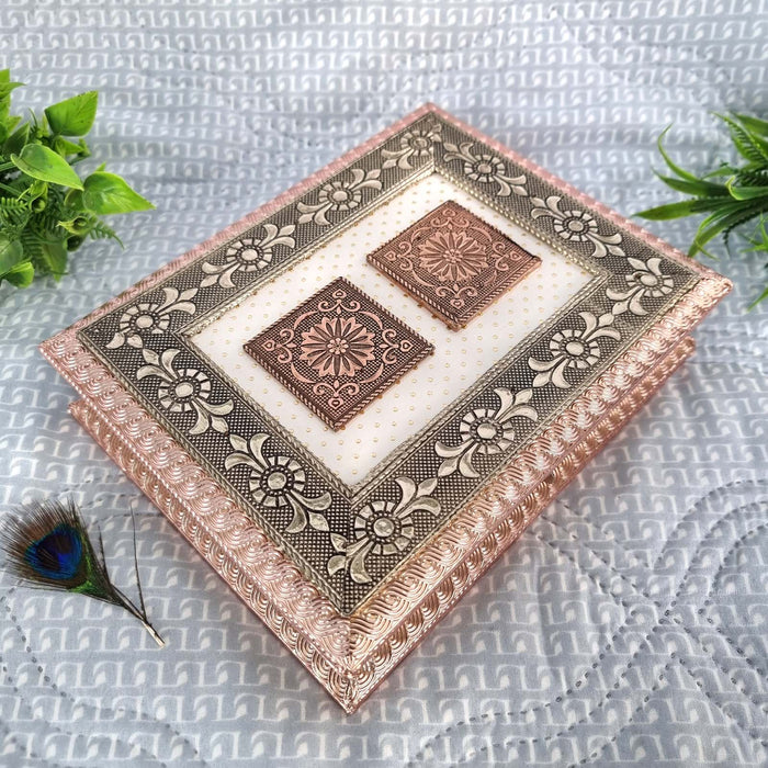 Traditional Wooden Dry Fruit Box with Twin Elegant Designs
