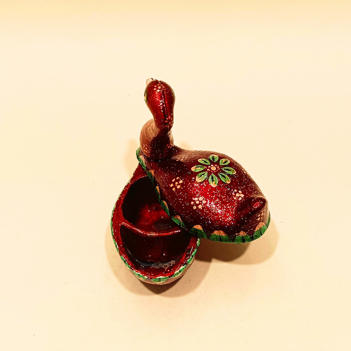 Handmade Decorative Fiber Swan for Temple Decor and Tika Presentation