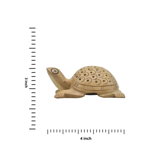 Handcrafted Wooden Tortoise/Turtle Figurine