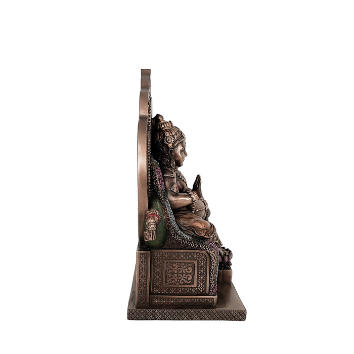Polyresin Handcrafted Lord Kuber Ji Idol Decorative Statue