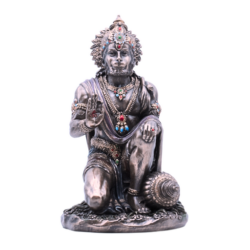 Polyresin Bronze Finish Lord Hanuman Idol Decorative Statue