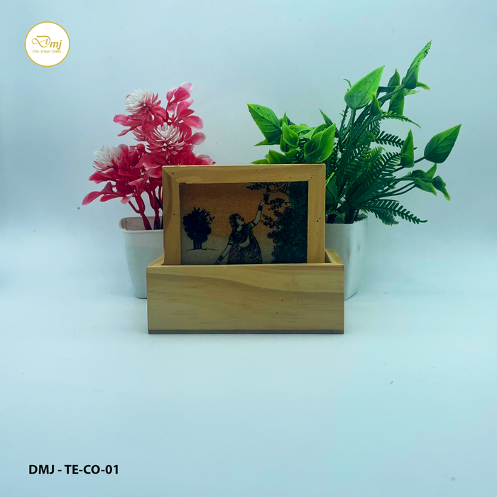 Wooden Choker Tea Coaster Set