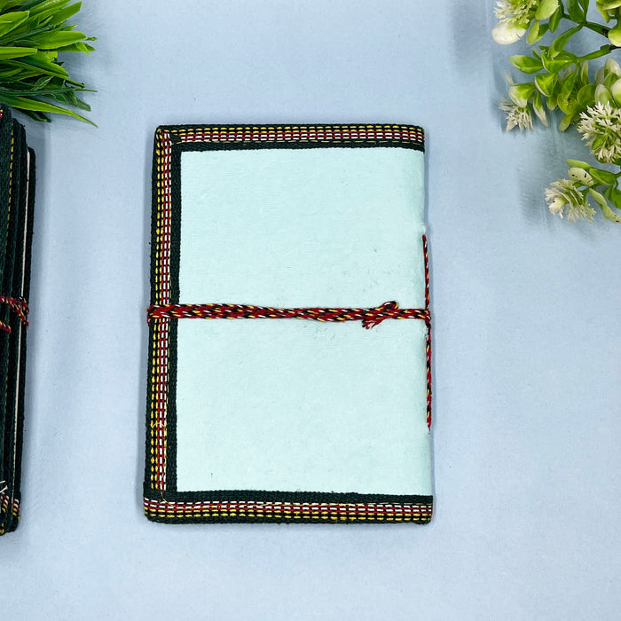 Handmade Cotton Paper Diary with Padharo Mahare Desh Quotes 2