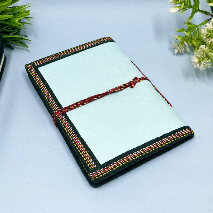 Handmade Cotton Paper Diary with Padharo Mahare Desh Quotes 3