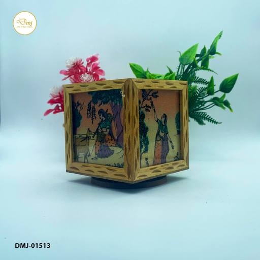 Premium Wooden Rotating Pen Stand Efficient Desk Decor | Shop Today