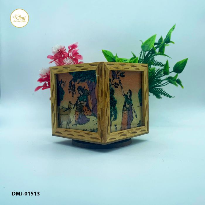 Premium Wooden Rotating Pen Stand Efficient Desk Decor | Shop Today