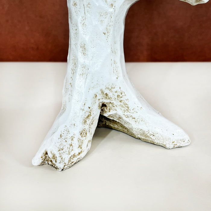White Resin Sparrows Sculpture by Diwam Handicrafts