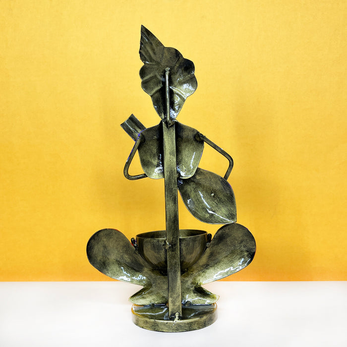 Krishna Ji Metal Tea Light Candle Holder  | Candle Holder