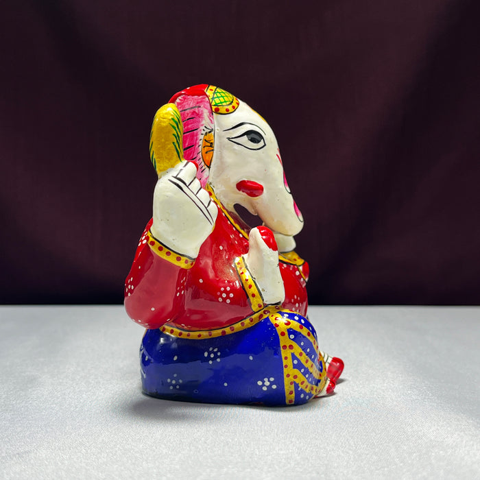 Handcrafted Modern Ganesh Ji Murti - 9.5 Inch Decorative Sculpture