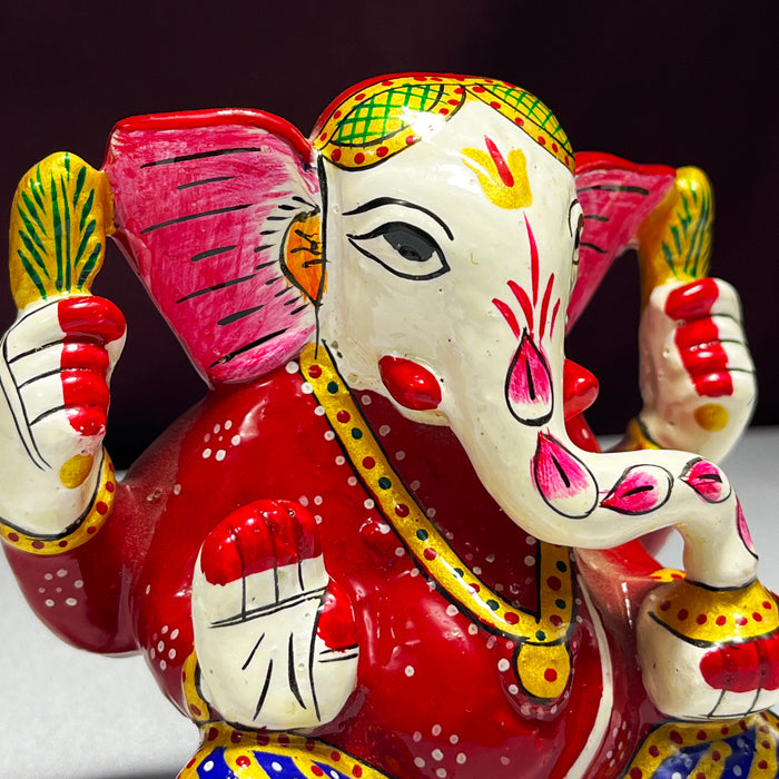 Handcrafted Modern Ganesh Ji Murti - 9.5 Inch Decorative Sculpture
