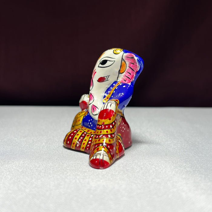 Multicolor Metal Sleeping Ganesha: A Symbol of Peace and Prosperity