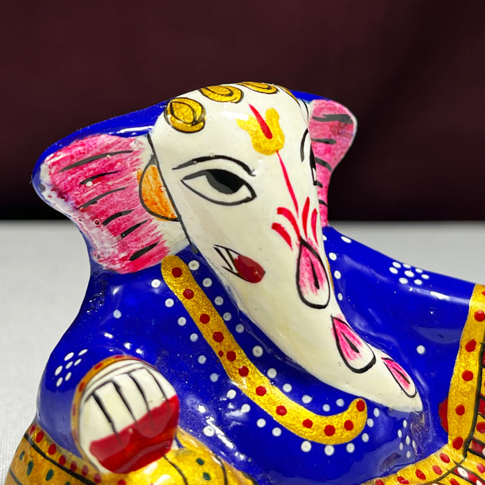 Multicolor Metal Sleeping Ganesha: A Symbol of Peace and Prosperity