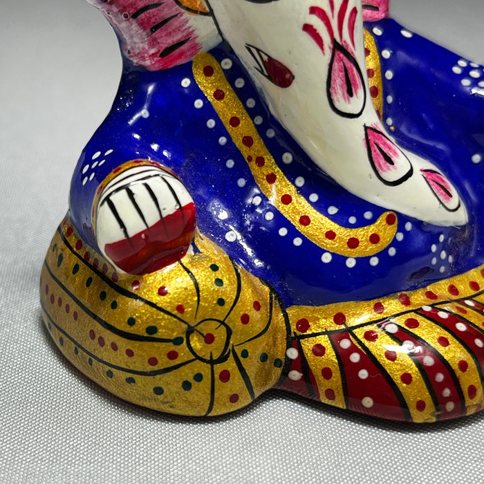 Handmade Ganesh Showpiece Sculpture for Temple Decor.