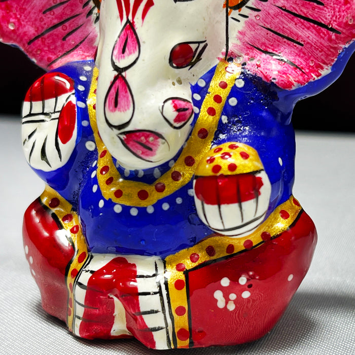 Handmade Metal Kaan Ganesh Statue  Traditional Decor, Durable and High-Quality Gift