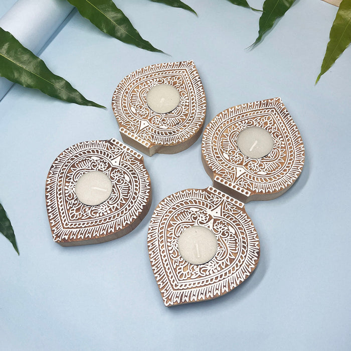 Indian handicraft tea light holders for Diwali decoration