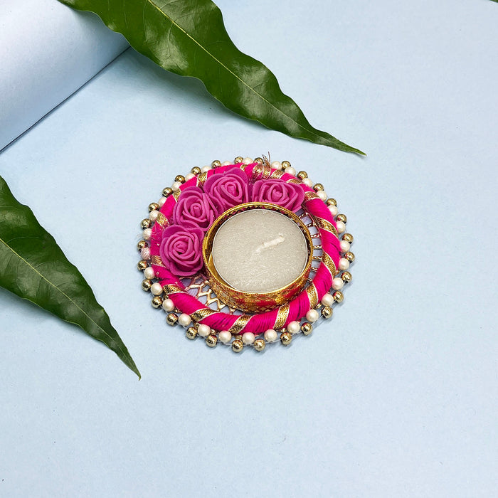 Diwali Candle Holder with Floral Design for Home Decor