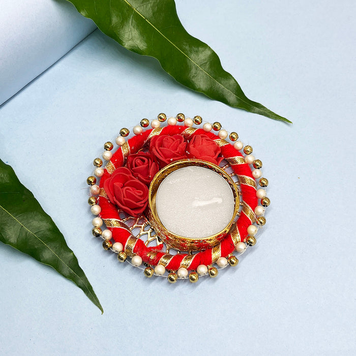 Diwali Candle Holder with Floral Design for Home Decor