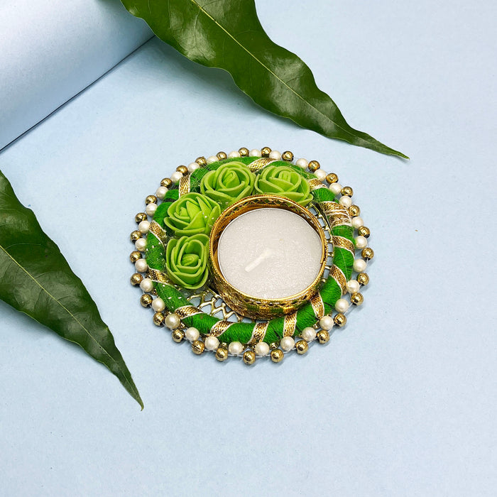Diwali Candle Holder with Floral Design for Home Decor