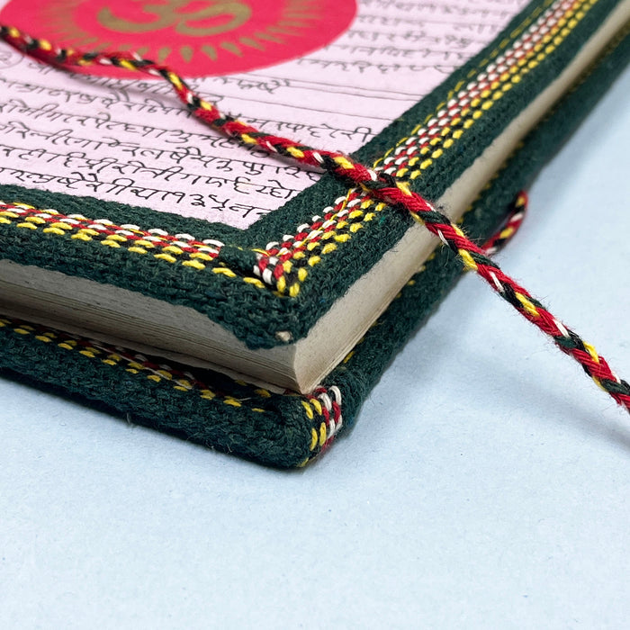 Journal Handmade Cotton Paper Diary with Om Symbol  6