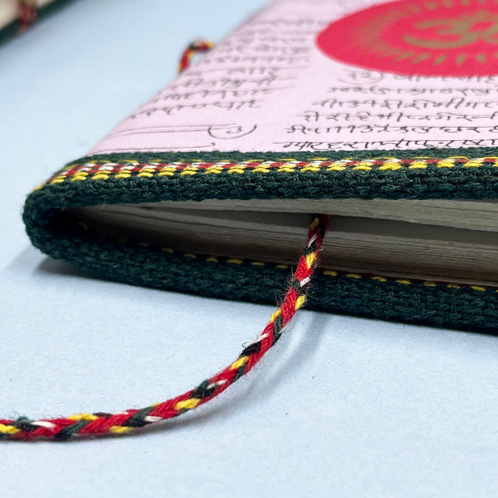 Journal Handmade Cotton Paper Diary with Om Symbol  8
