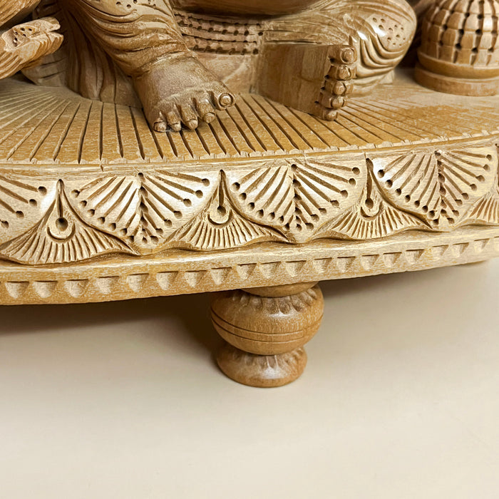 Wooden Ganesha Staue