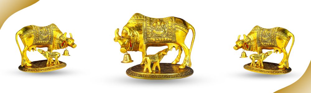 Cow, Calf and Laddu Gopal 