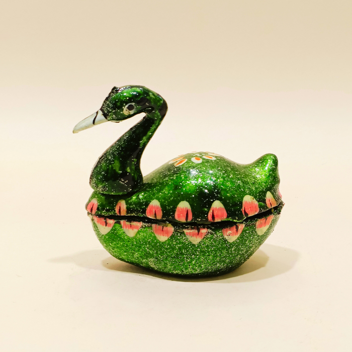 Handmade Decorative Fiber Swan for Temple Decor and Tika Presentation