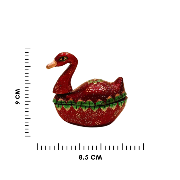 Handmade Decorative Fiber Swan for Temple Decor and Tika Presentation