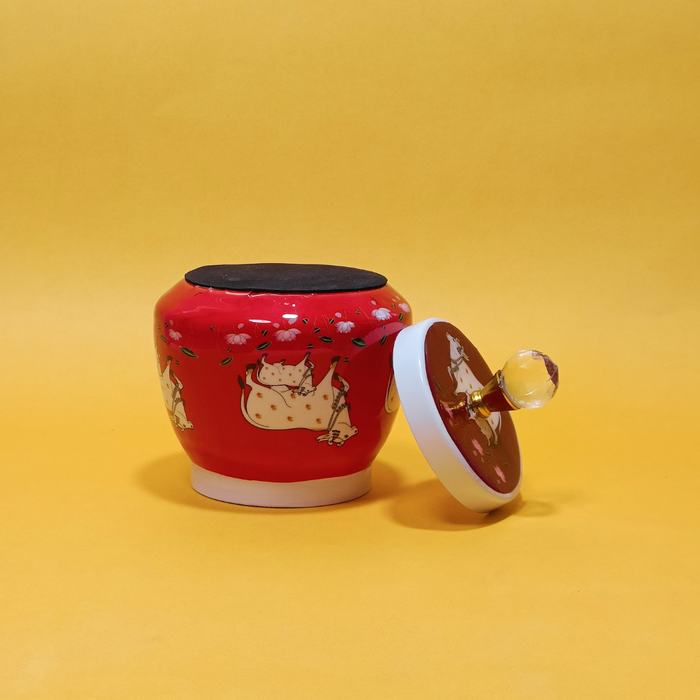 Shop Now Pichwai Art Dry Fruit Jar Hand-Painted For Home Decor