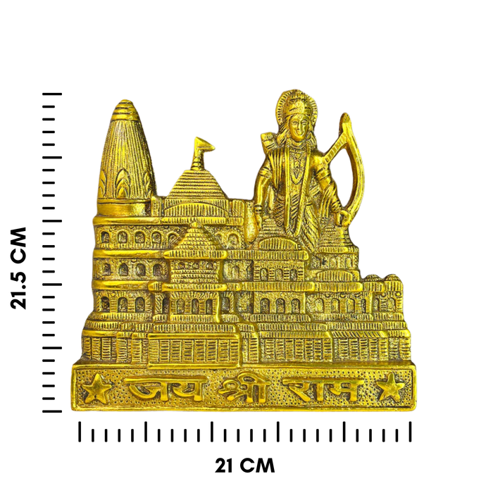 Beautiful Golden Ayodhya Ram Mandir for Home Decor