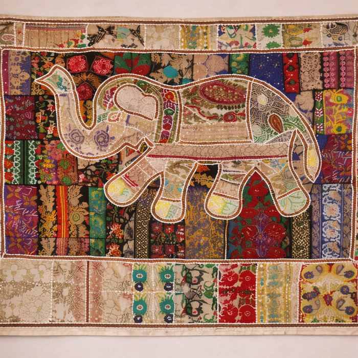 Traditional Indian Elephant Wall Art – 40 × 60 Inches