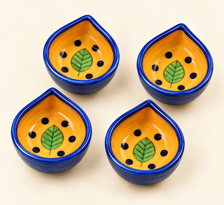 Handmade Ceramic Diyas – Traditional Indian Festive Décor by Diwam Handicrafts