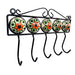 Ceramic Iron Key Hanger with 5 Hooks
