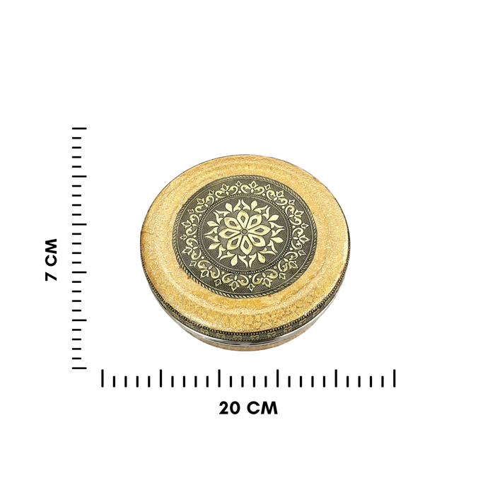 Set of 3 Decorative Meenakari Metal Storage Boxes – Ideal for Papad Snacks