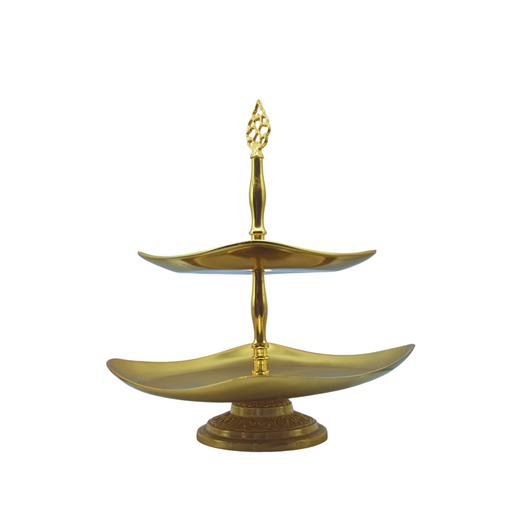 Gold Plated Brass Cake Stand