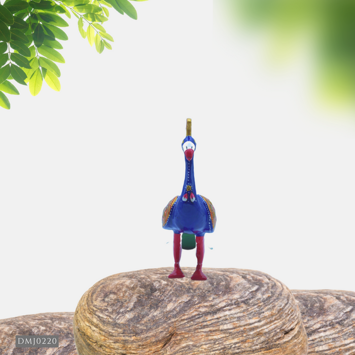 Handcrafted Wooden Peacock Showpiece | Decorative Home & Office Décor Statue