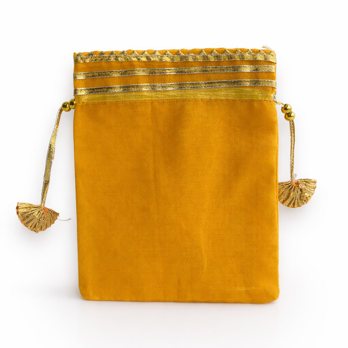 Handcrafted Velvet Drawstring Potli Bag for Wedding Return Gifts, Jewelry Storage & Festive Gifting