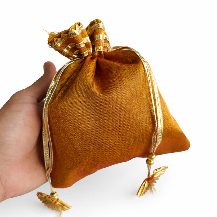 Handcrafted Velvet Drawstring Potli Bag for Wedding Return Gifts, Jewelry Storage & Festive Gifting