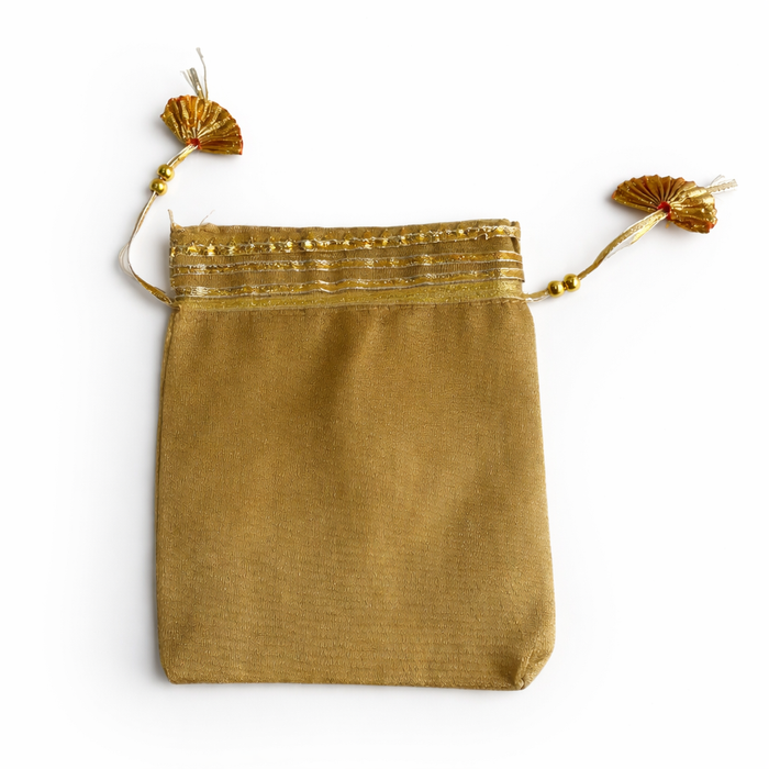 Handcrafted Velvet Drawstring Potli Bag for Wedding Return Gifts, Jewelry Storage & Festive Gifting