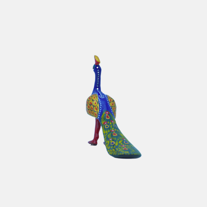 Metal Walking Peacock Figurine Online for Table Decor