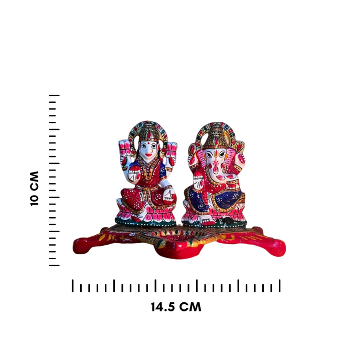 Meenakari Lakshmi-Ganesha Idol Set – Perfect Festive Decor