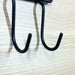 Blue Color Floral Dual Hook Ceramic & Iron Key Holder 6