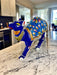 Blue Color Handcrafted Meenakari Metal Camel Statue