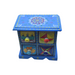 Handcrafted Blue Color Wooden Ceramic Drawer Storage Box