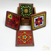 Handmade Multicolor Ceramic Tiles Wooden Tea Coasters for Gifting